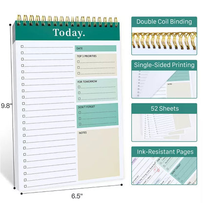 Belatt To Do List Notepad - To Do List Notebook for Work with 52 Sheets, Undated Daily Planner Perfect for Enhanced Productivity and Goal Achievement