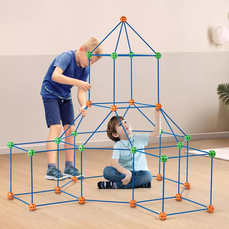 VEVOR Fort Building Kit for Kids, 120PCS STEM Building Toys, Educational Gift for 4 5 6 7 8+ Year Old Boys & Girls