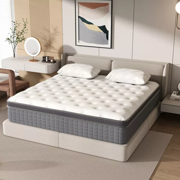 CHEVNI 10/12/14 Inch Mattress in a box Hybrid Spring Memory Foam Medium Firm