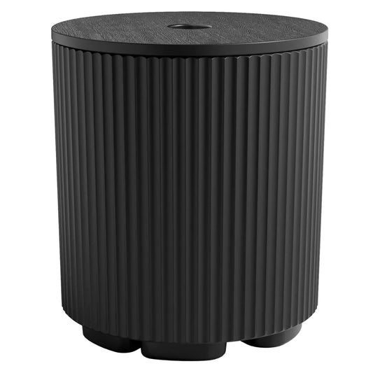 Maggift Umbrella Stand, Fillable Patio Umbrella Base, Heavy Duty Market Stand with Cover, Garden Umbrella Stand Table Raised, Black 14.8"*14.8"*16.7"