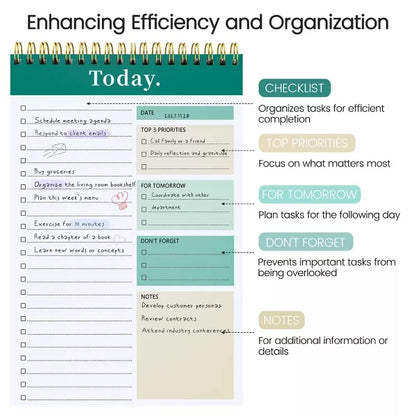 Belatt To Do List Notepad - To Do List Notebook for Work with 52 Sheets, Undated Daily Planner Perfect for Enhanced Productivity and Goal Achievement