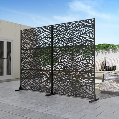 PexFix Modern Outdoor Screen Privacy Screen in Leaf Patterns Wall Decal