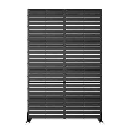 PexFix Outdoor Metal Privacy Screen Garden Fence in Louver Pattern