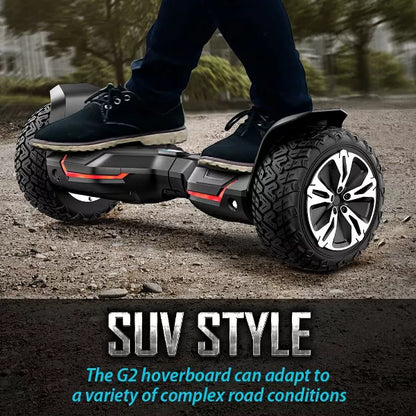 Mastgoal 8.5 inch 700W off-Road Hoverboard - All Terrain Hoverboard with Bluetooth Speaker and LED Lights, 10 mph, 265lbs Loads