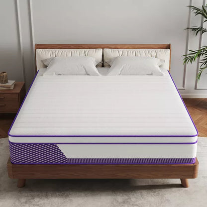 CHEVNI 12-14 Inch Mattress in a box Hybrid Spring Memory Foam Medium Firm