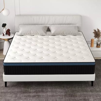CHEVNI 12-14 Inch Mattress in a box Hybrid Spring Memory Foam Medium Firm