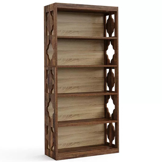Resenkos Bookshelf, Bookcase Standing Shelf Unts,6-Tier Bookshelf, 70-Inch Wood Bookcase with Storage Shelves,Brown