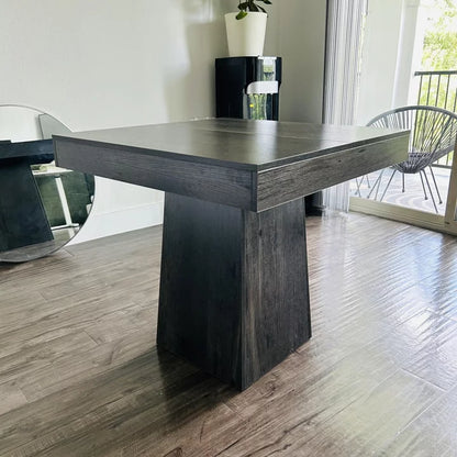 Resenkos Dining Table, Living Room Table,31.5" Dining Table, Square Farmhouse Kitchen Table Dinner Table,Black