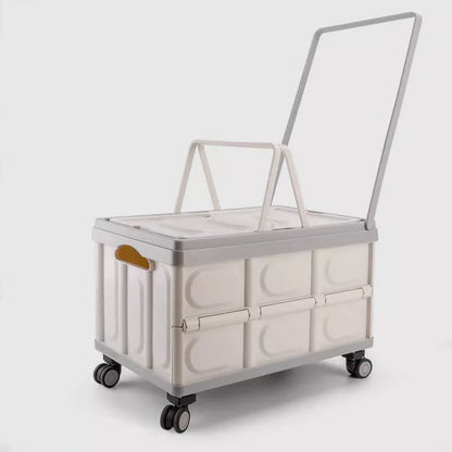 VUSIGN 11.6''X20.8'' Crates with Swivel Wheels Light Beige