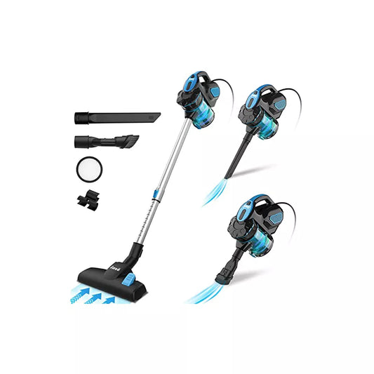 INSE I5 Corded Stick Vacuum Cleaner - 600W Powerful Motor, 18000Pa Suction with High-Efficiency Filters for Pet Hair & Hard Floor Cleaning