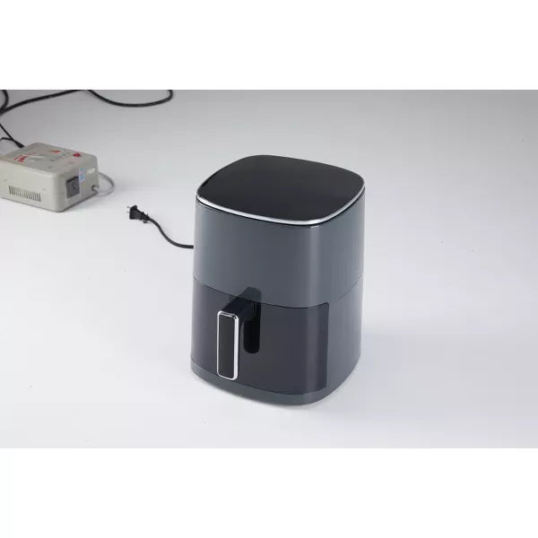 GreenEver Air Fryer 6 Quart Capacity with Window Square Air Fryer 12-in-1 Air Fry, Roast, Reheat, Dehydrate, Bake, Steam with 400F