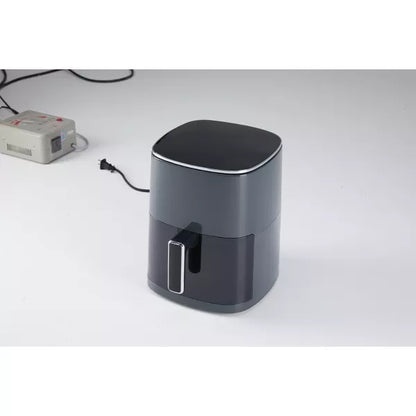 GreenEver Air Fryer 6 Quart Capacity with Window Square Air Fryer 12-in-1 Air Fry, Roast, Reheat, Dehydrate, Bake, Steam with 400F