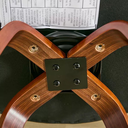 Resenkos Counter Bar Stools, Counter Stool,Bar Stools Set of 2, Swivel Bar Height Stools with Low Back and Soft Cushion Seat(Black)