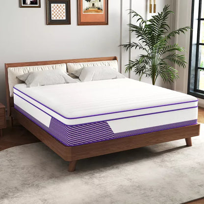 CHEVNI 12-14 Inch Mattress in a box Hybrid Spring Memory Foam Medium Firm