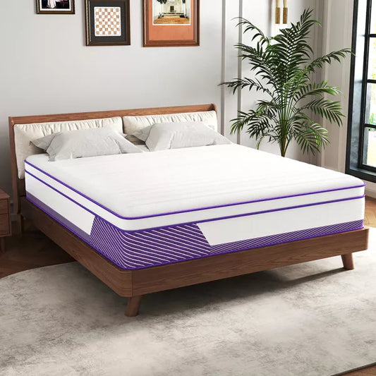 CHEVNI 12-14 Inch Mattress in a box Hybrid Spring Memory Foam Medium Firm