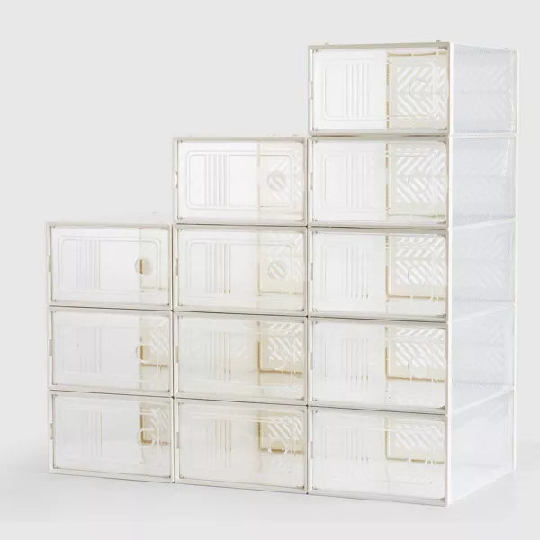 VUSIGN 9.1''X5.5'' Shoe Box Storage Stylish Small Clear
