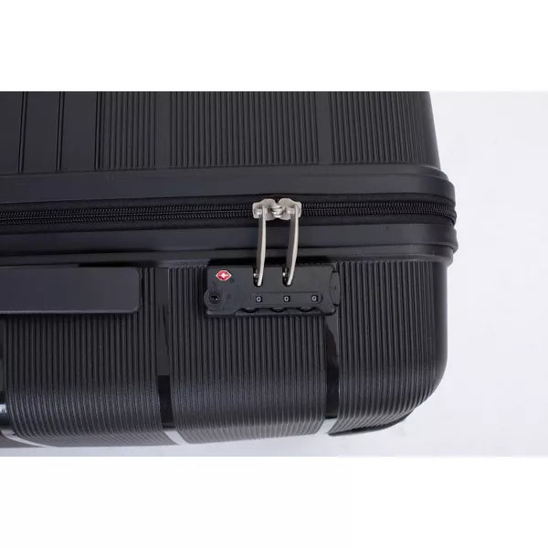 Wooakway Suitcase Double Spinner Wheels PP Luggage Sets Lightweight Durable Suitcase with TSA Lock,3-Piece Set