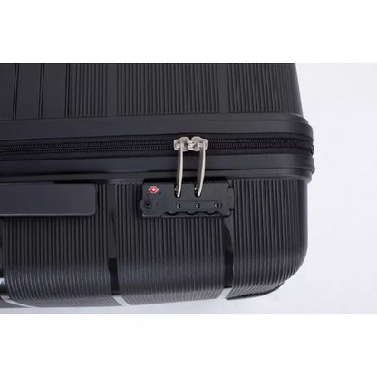 Wooakway Suitcase Double Spinner Wheels PP Luggage Sets Lightweight Durable Suitcase with TSA Lock,3-Piece Set