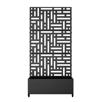 PexFix Outdoor Metal Trellis with Planter Box