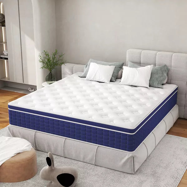 CHEVNI 12-14 Inch Mattress in a box Hybrid Spring Memory Foam Medium Firm