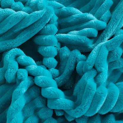 Flannel Fuzzy Toddler Blanket, Fluffy Warm and Lightweight Baby Plush Blanket - NTBAY