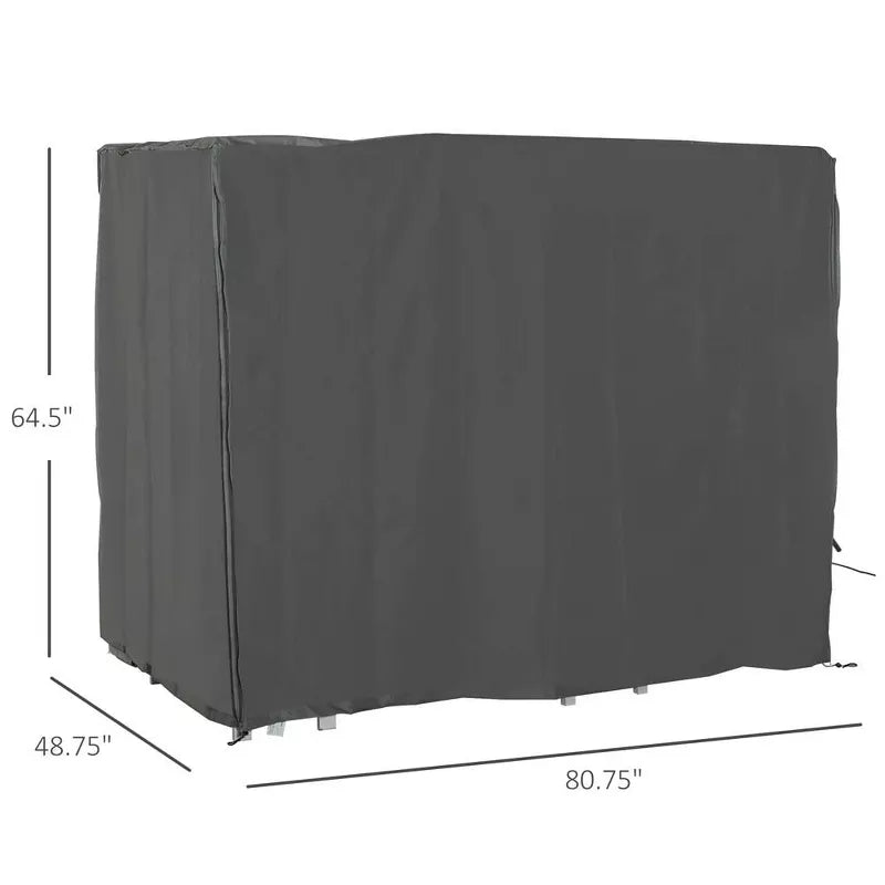 Resenkos Patio Furniture Covers,Outdoor Swing Cover,Outdoor Patio Hammock Porch Swing Cover with UV, Water,Gray