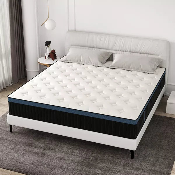 CHEVNI 12-14 Inch Mattress in a box Hybrid Spring Memory Foam Medium Firm