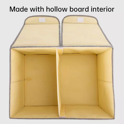 VUSIGN 8.8''X11.2'' Wardrobe Flip-Top Storage Box with Dual Lid Small Dark Gray