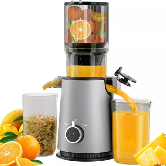 Aeitto Cold Press Juicer with 4.35-Inch, Powerful Motor, and Easy-Clean Design for Efficient and Nutritious Juicing