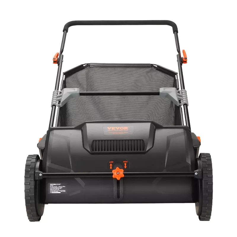 VEVOR Push Lawn Sweeper, 21inch Leaf & Grass Collector