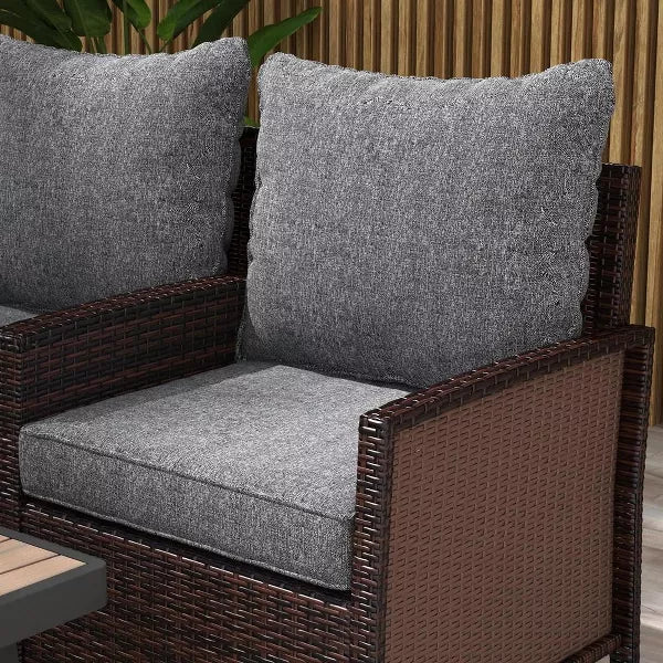 Resenkos Patio Chair Cushions, Outdoor Chair Pads,4 Patio Chair Cushions with Seat & Backrest, Fade Resistant Seat Replacement Cushion Set,