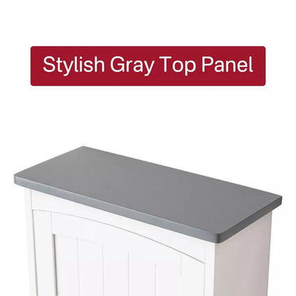 VANIRROR Small Wall Bathroom Cabinet, Medicine Cabinet Organizer With Single Door for Bathroom, Kitchen, Living Room, White