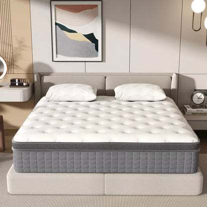 CHEVNI 10/12/14 Inch Mattress in a box Hybrid Spring Memory Foam Medium Firm