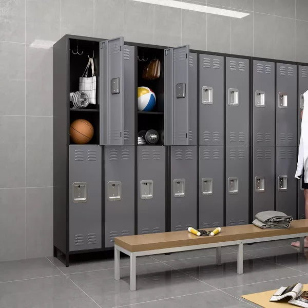 SUXXAN 6 Doors 72''H Metal Storage Locker for Employees for School Gym,Assembly Required