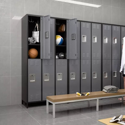 SUXXAN 6 Doors 72''H Metal Storage Locker for Employees for School Gym,Assembly Required