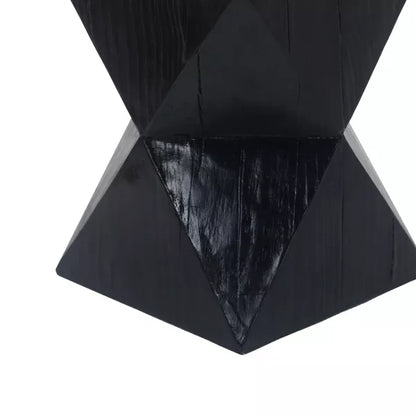 Wooakway Concrete Outdoor Side Table with Symmetric Design, Weather-Resistant Accent for Patio, Garden, or Balcony