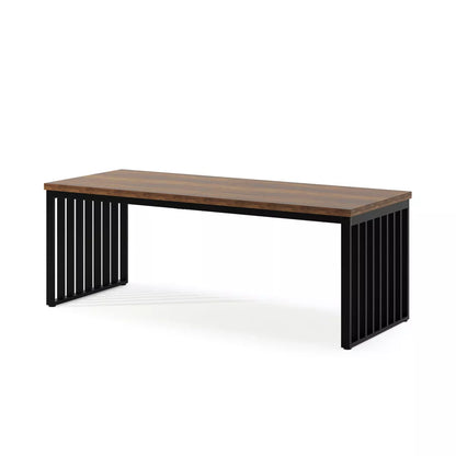 Resenkos Computer Desk, Office Desk, Study Desk,78.74" Two Person Desk, Long Executive Desk Double Computer Desk,Rustic Brown