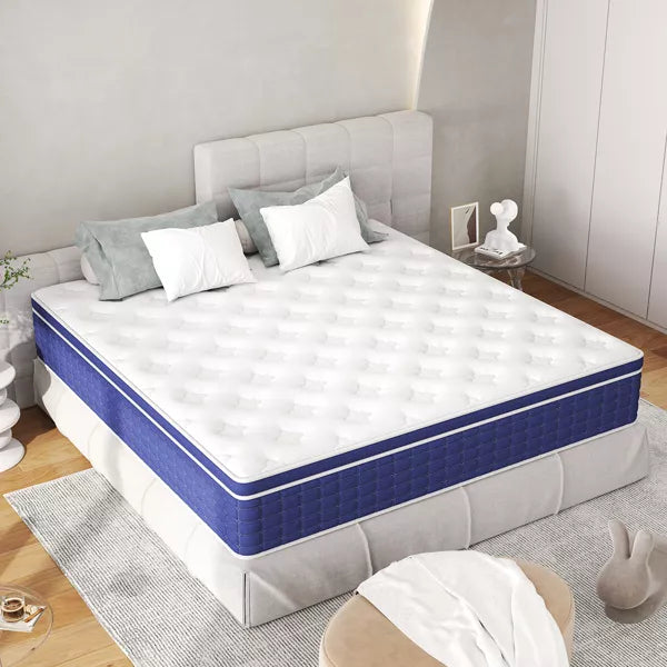 CHEVNI 12-14 Inch Mattress in a box Hybrid Spring Memory Foam Medium Firm