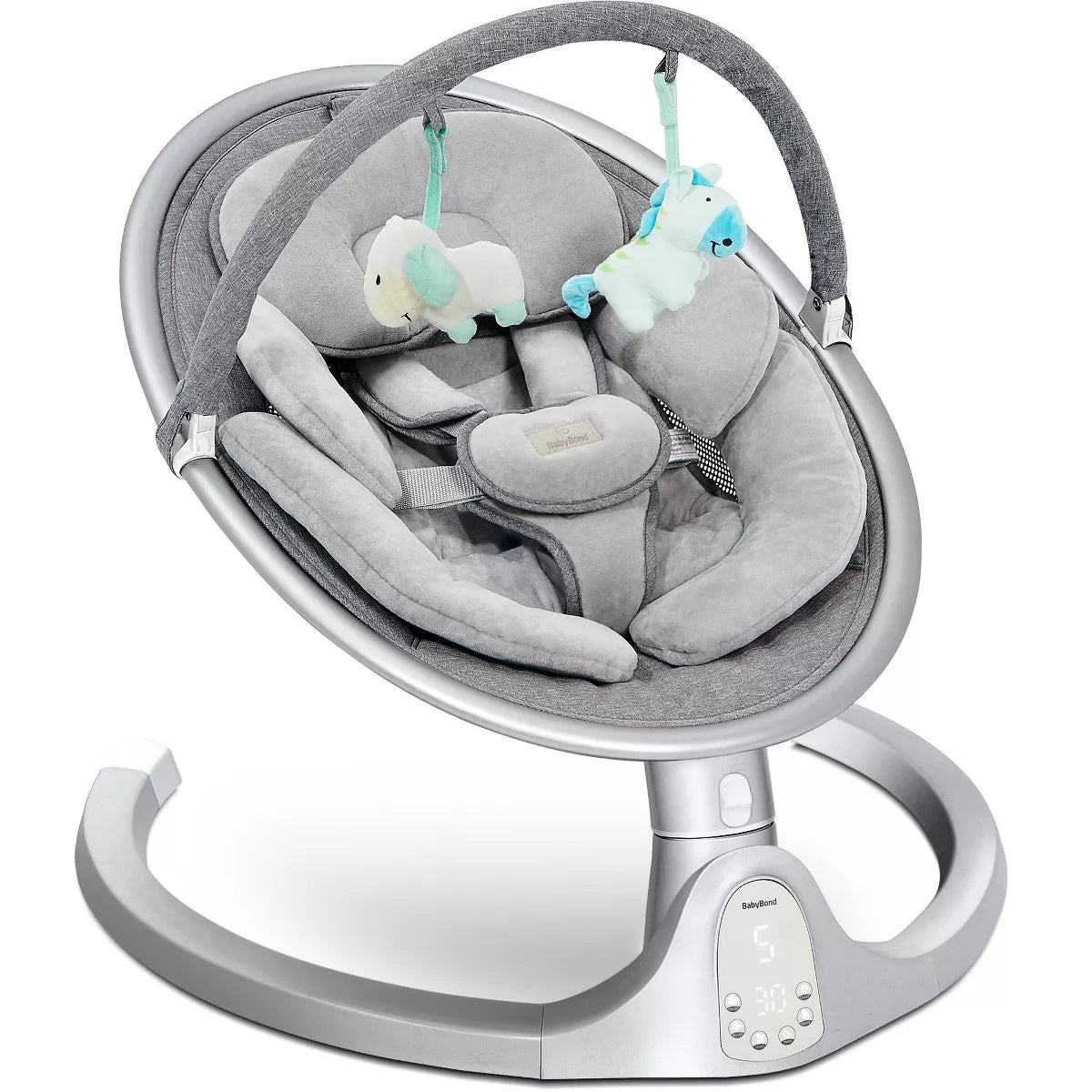 BabyBond Baby Swings for Infants with 10 Preset Nursery Rhyme, 5 Point Harness Belt, 5 Speeds and Remote Control
