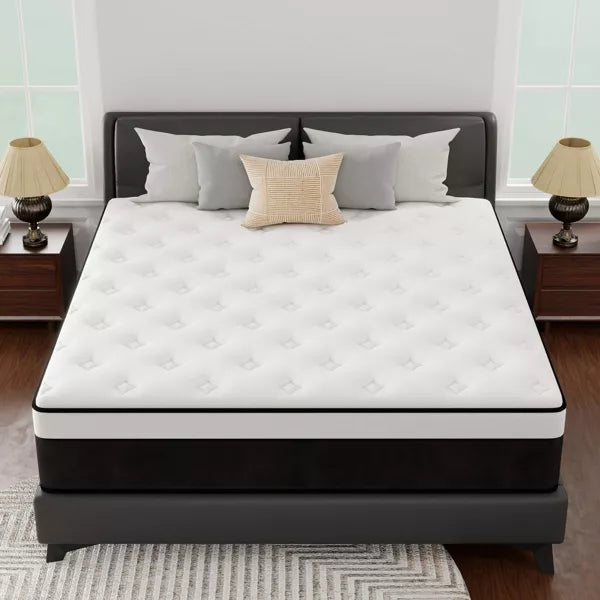 CHEVNI 10/12/14 Inch Mattress in a box Hybrid Spring Memory Foam Medium Firm