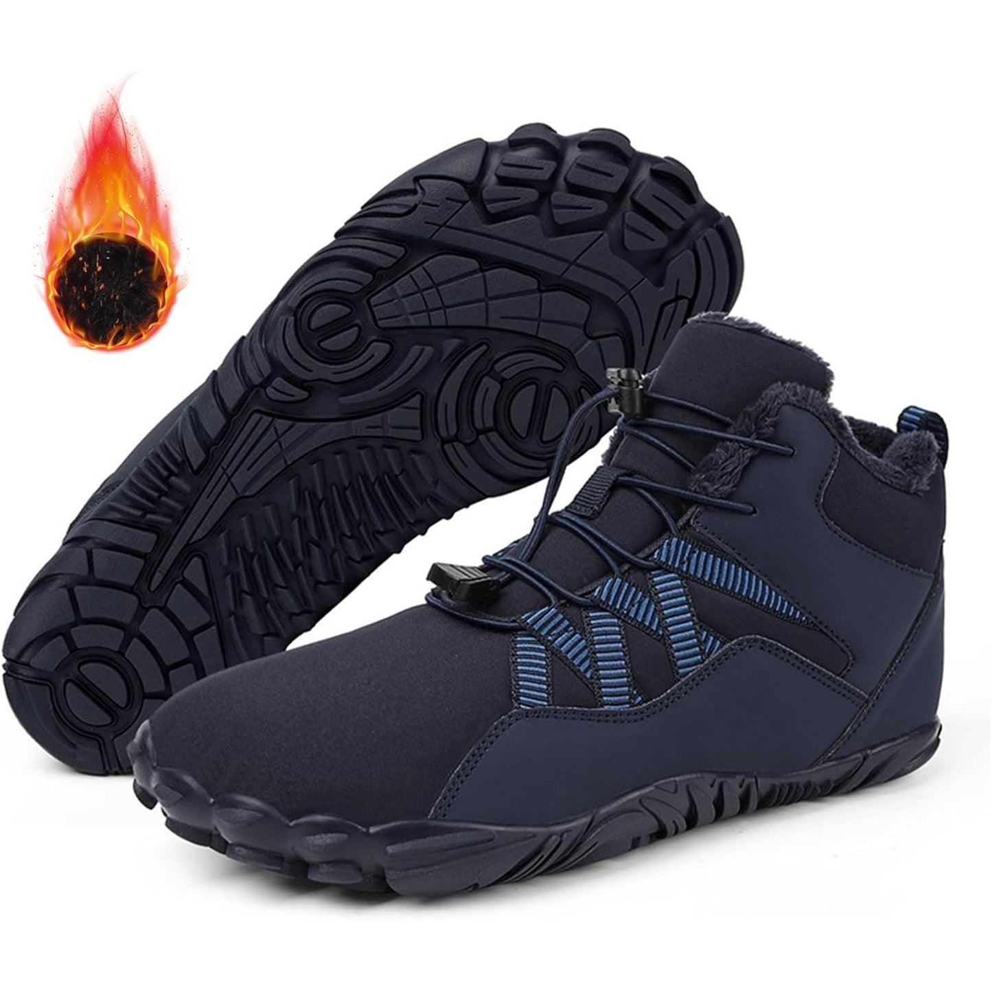 Men's Hiking Trekking Waterproof Winter Barefoot Shoes, Walking Hiking Boots for Women Men Trail Running Healthy Non-Slip