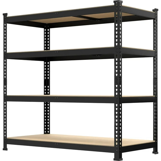 TrumanPick Garage Storage Shelves 4 Tire 36"W¡Á16"D¡Á54"H-Metal Heavy Duty Storage Racks and Shelving Unit, Black