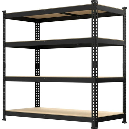 TrumanPick Garage Storage Shelves 4 Tire 36"W¡Á16"D¡Á54"H-Metal Heavy Duty Storage Racks and Shelving Unit, Black