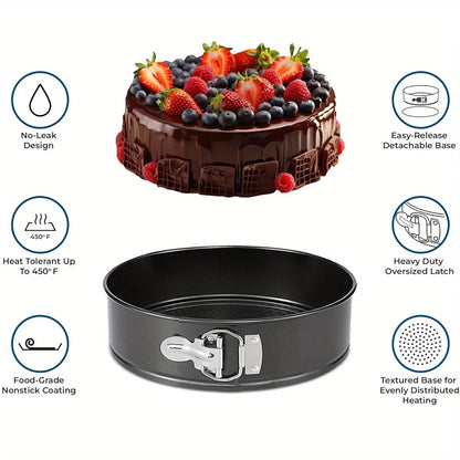 Premium 17 Piece Bakeware Sets | Carbon Steel, Non Stick & Oven Safe up to 500¡ãF | Complete Baking Kit includes 9 Inch Round Cake Pans - Spring Form Pan - Cookie Sheets - Muffin Pan & much more