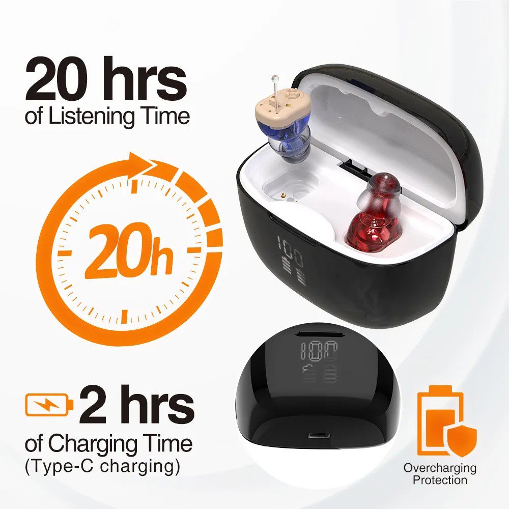 Delmicure Hearing Aids, 1631 Gold 1 Piece