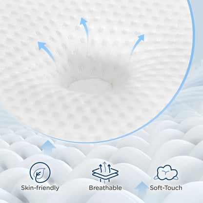 DIGLANT 14 Inch Queen Medium Plush Hybrid Mattress,Cooling Gel Memory Foam with Individually Pocket Springs, Soft Fabric Mattress Queen size for Pressure Relief, Mattress in box, CertiPUR-US